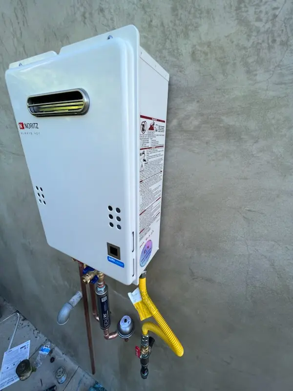 Tankless water heater installation for Northshire homes